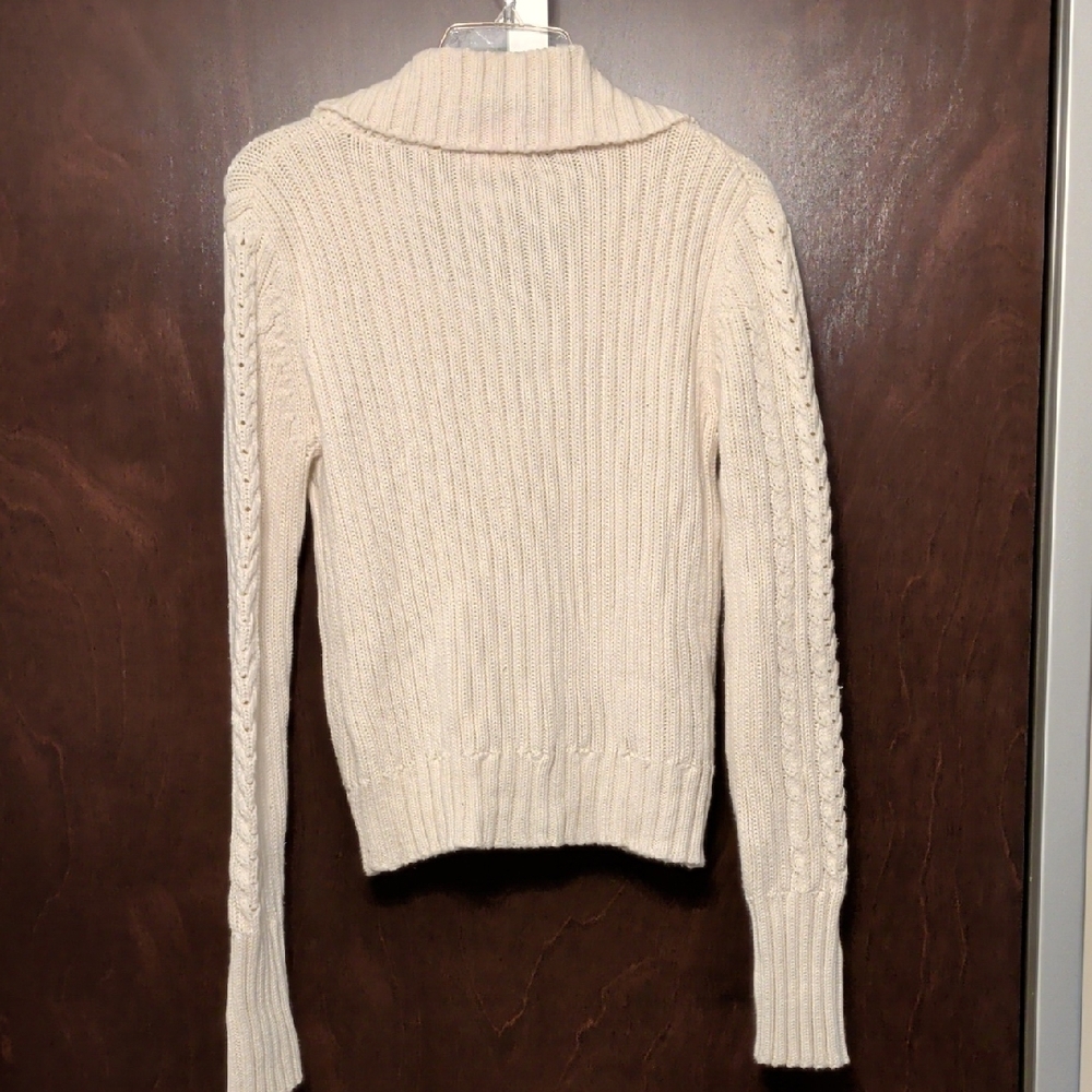 Sweet Romeo Cream Cable Knit Cardigan - Picture 3 of 5